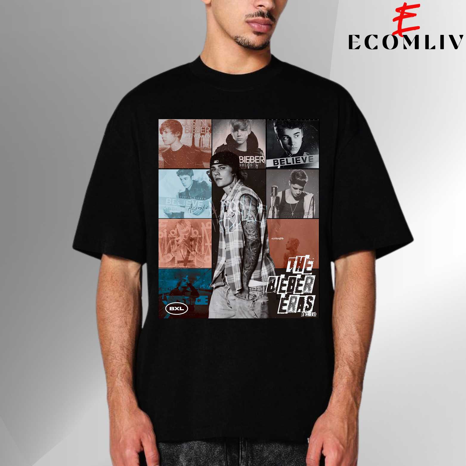 Justin Bieber Concert Graphic Tee, Unisex T-Shirt For Fans
